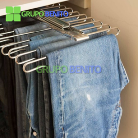 Pantalonera de 11 Perchas Cromadas