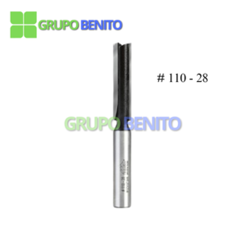 Fresa para ruteadora Carburada Recta 110-28 1/2x1/2x2 Timberline