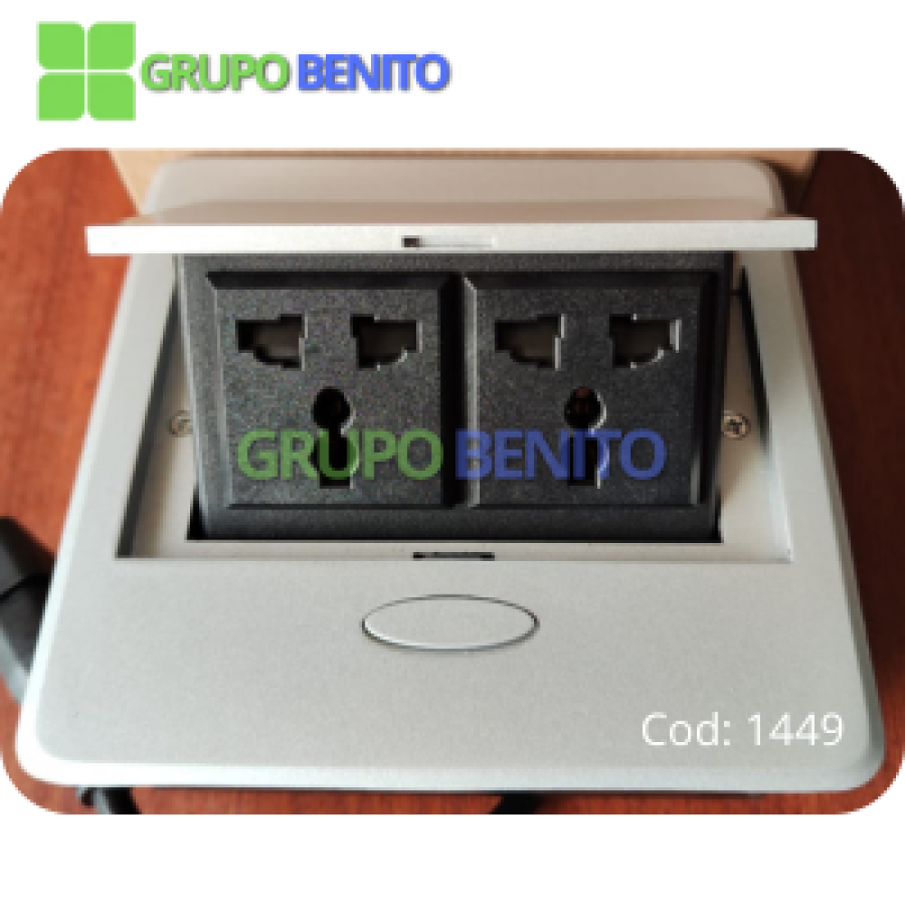 Caja de conexión mini (2 toma corrientes)