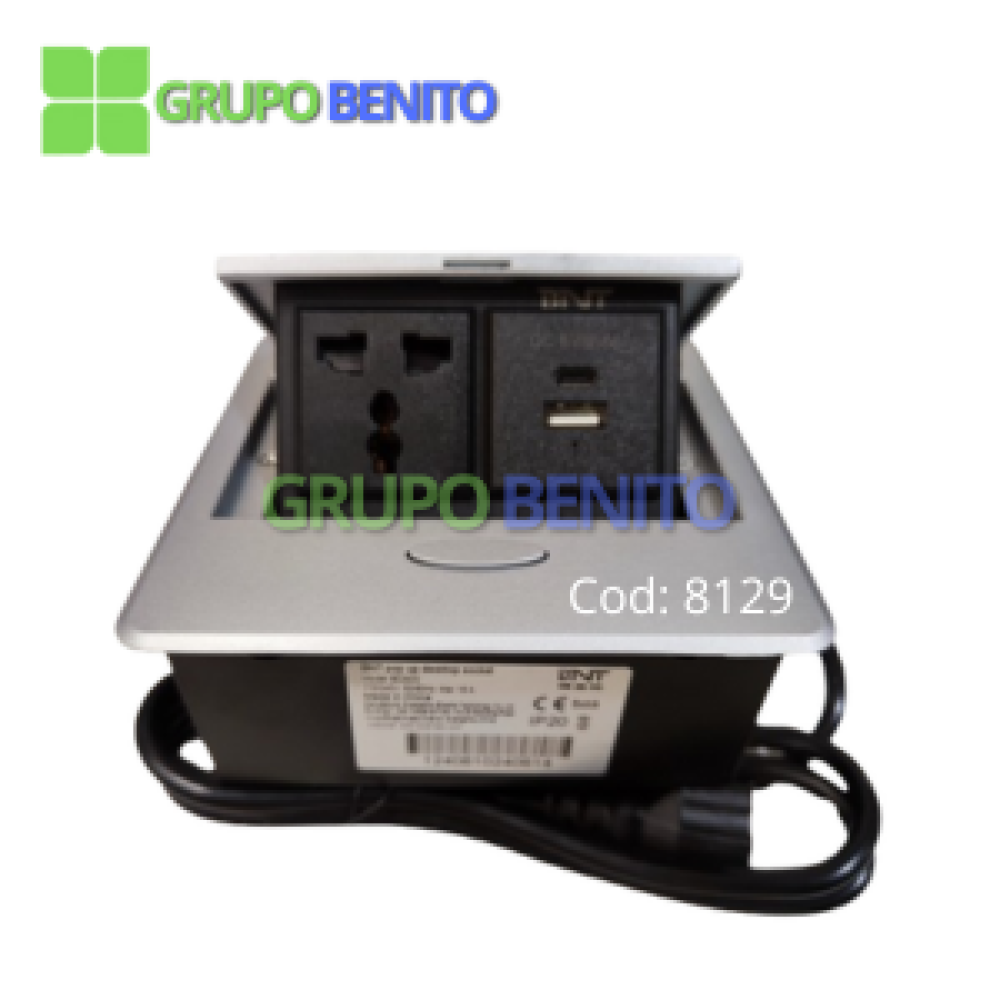 Caja de conexión (1TOMA 1USB A+C)