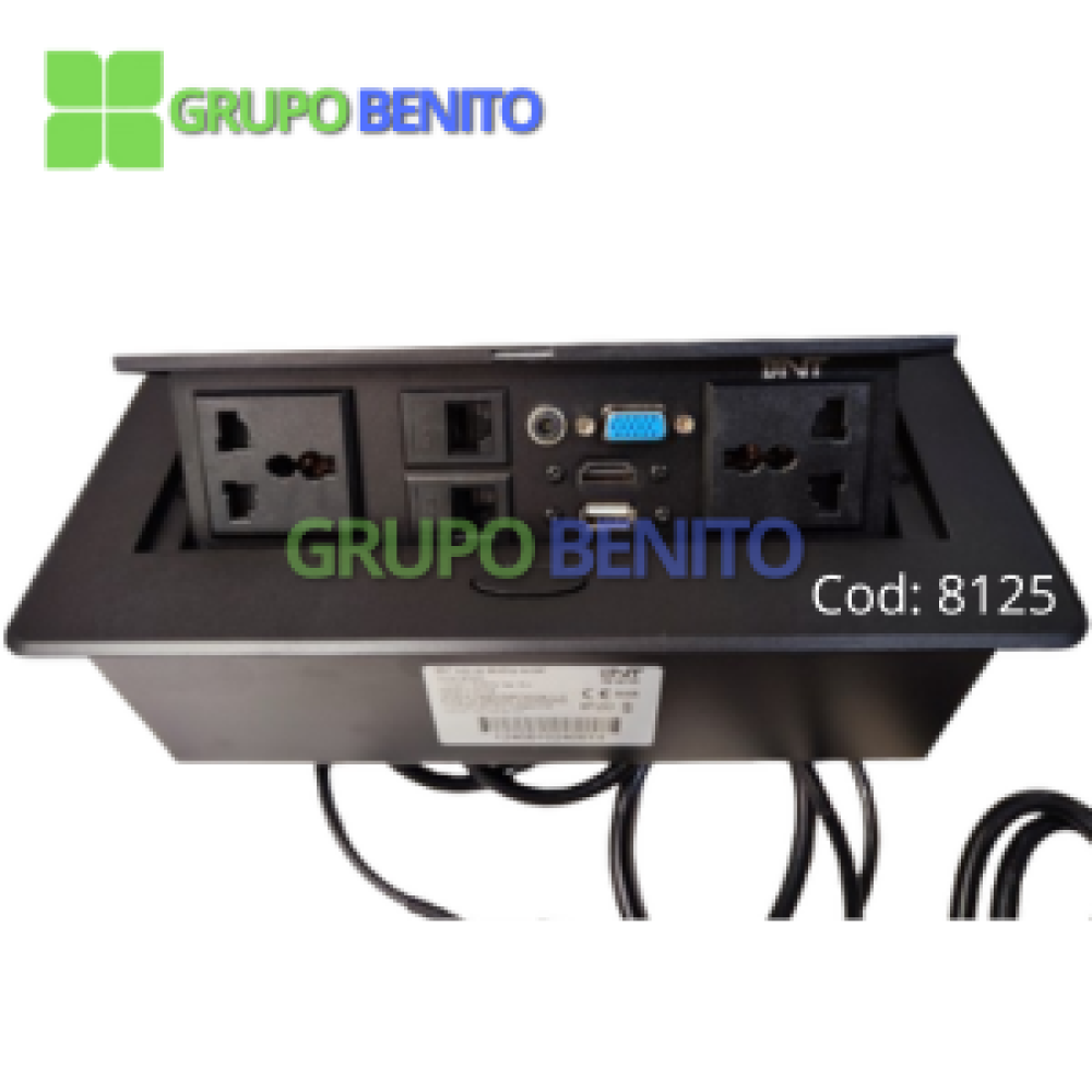 Caja de conexión múltiple negro