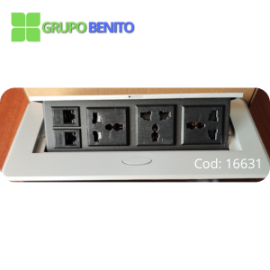 Caja de conexión (3TOMAS + 2RED)