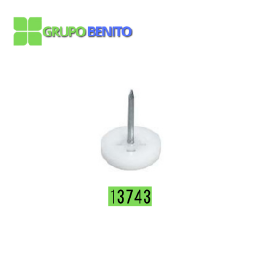 Deslizador Blanco C/Clavo