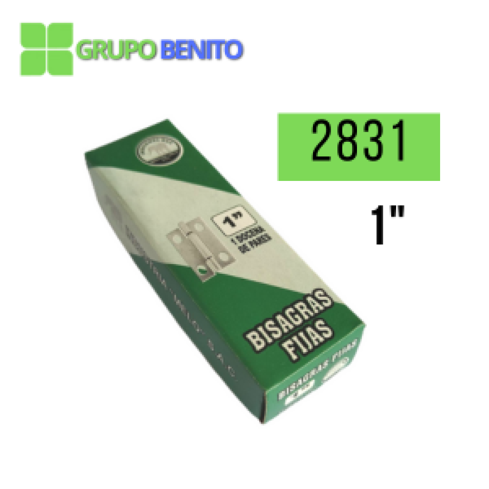 Bisagra Fija Aluminizada - 1"