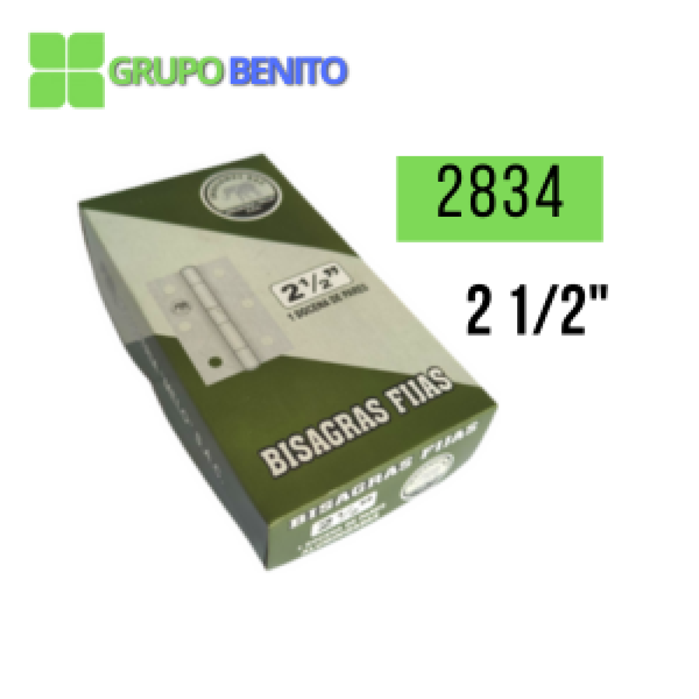 Bisagra Fija Aluminizada - 2 1/2"