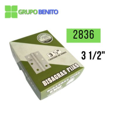Bisagra Fija Aluminizada - 3 1/2"