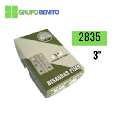 Bisagra Fija Aluminizada - 3"