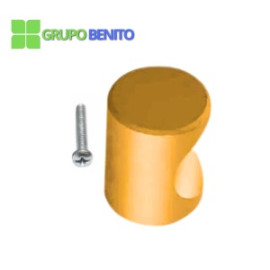Jalador Aluminio Dorado Dedo 18x23mm