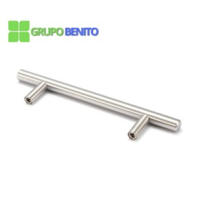 Jalador Barra Tubular Inox Satinado 160mm