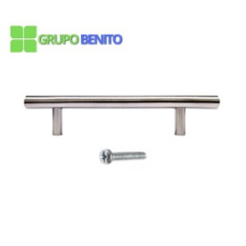 Jalador Barra Tubular Inox Satinado 160mm